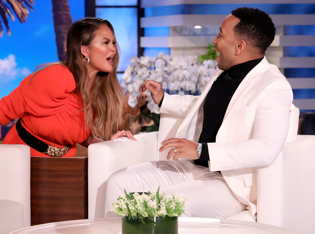 Chrissy Teigen, John Legend, The Ellen DeGeneres Show 2019 Chrissy Teigen, John Legend, The Ellen DeGeneres Show 2019